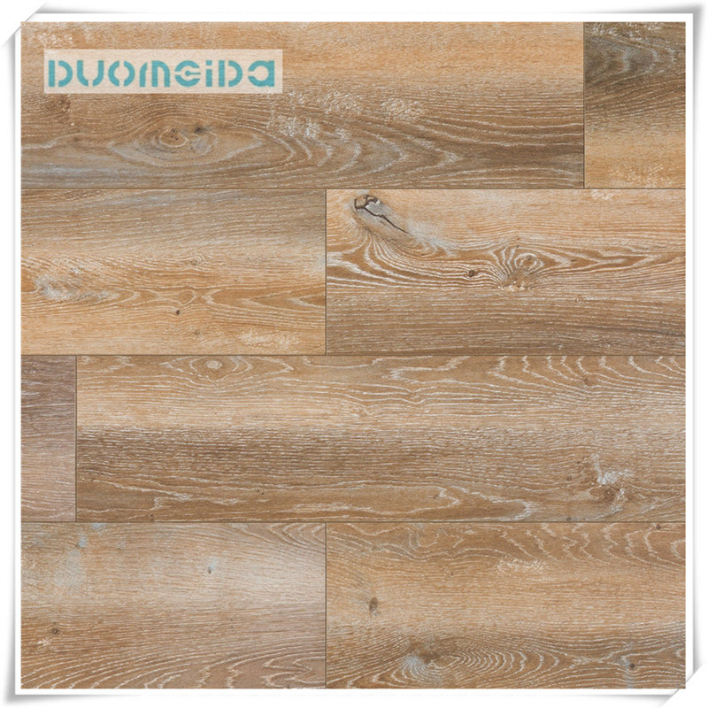 室内WPC乙烯基地板使用PVC致电复合材料点击系统地板PVC木乙烯基瓦片